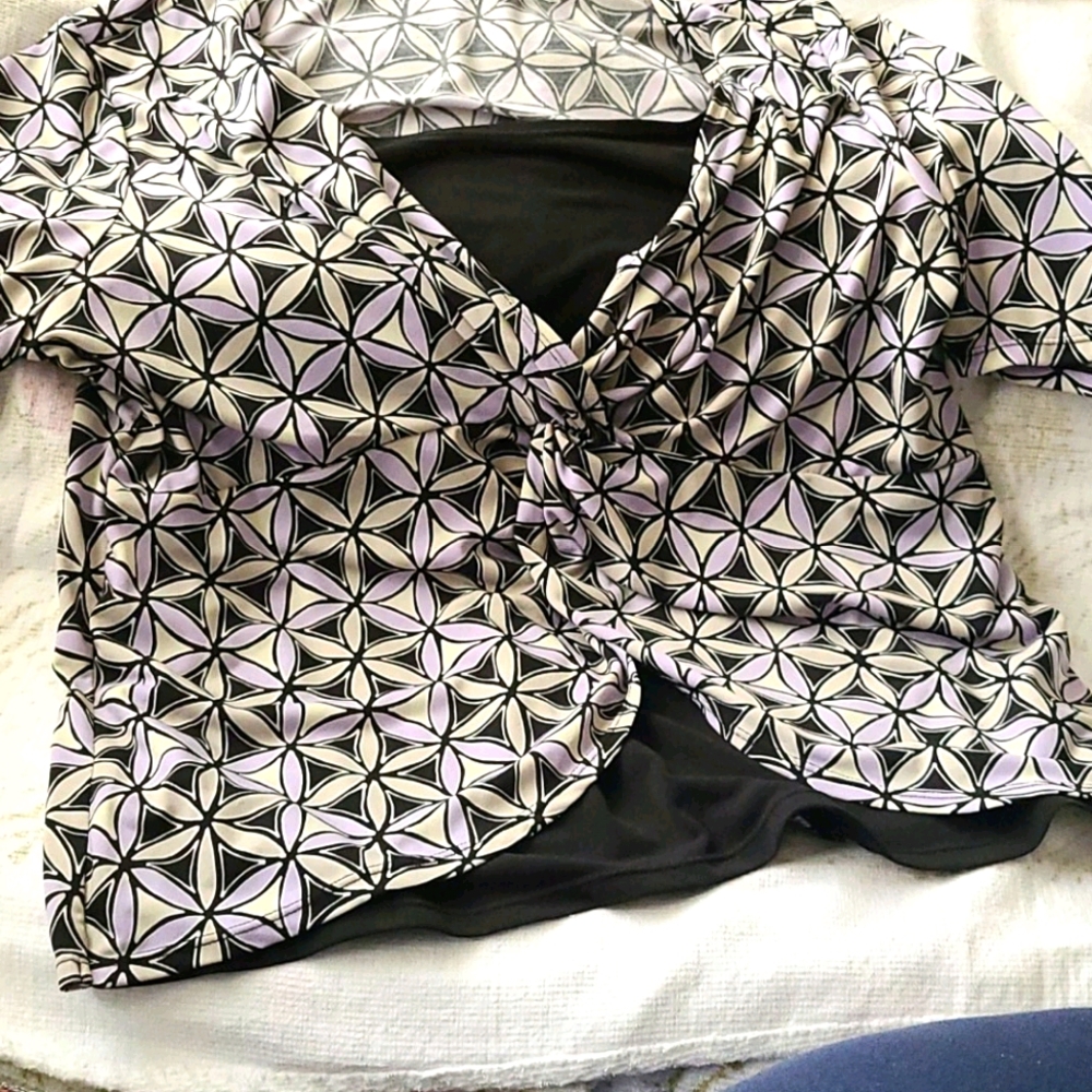 George stretch short sleeve top size 12/14